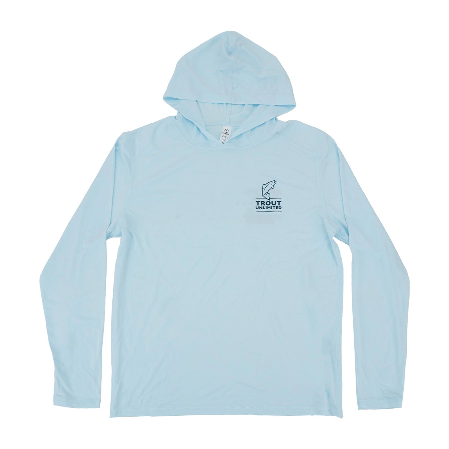 TU Vapor Wave Eco-Sol UV Hoodie - Arctic Blue