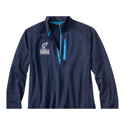 Orvis Men's Horsehoe Hills Fleece 1/4 Zip Pullover w/ TU Logo