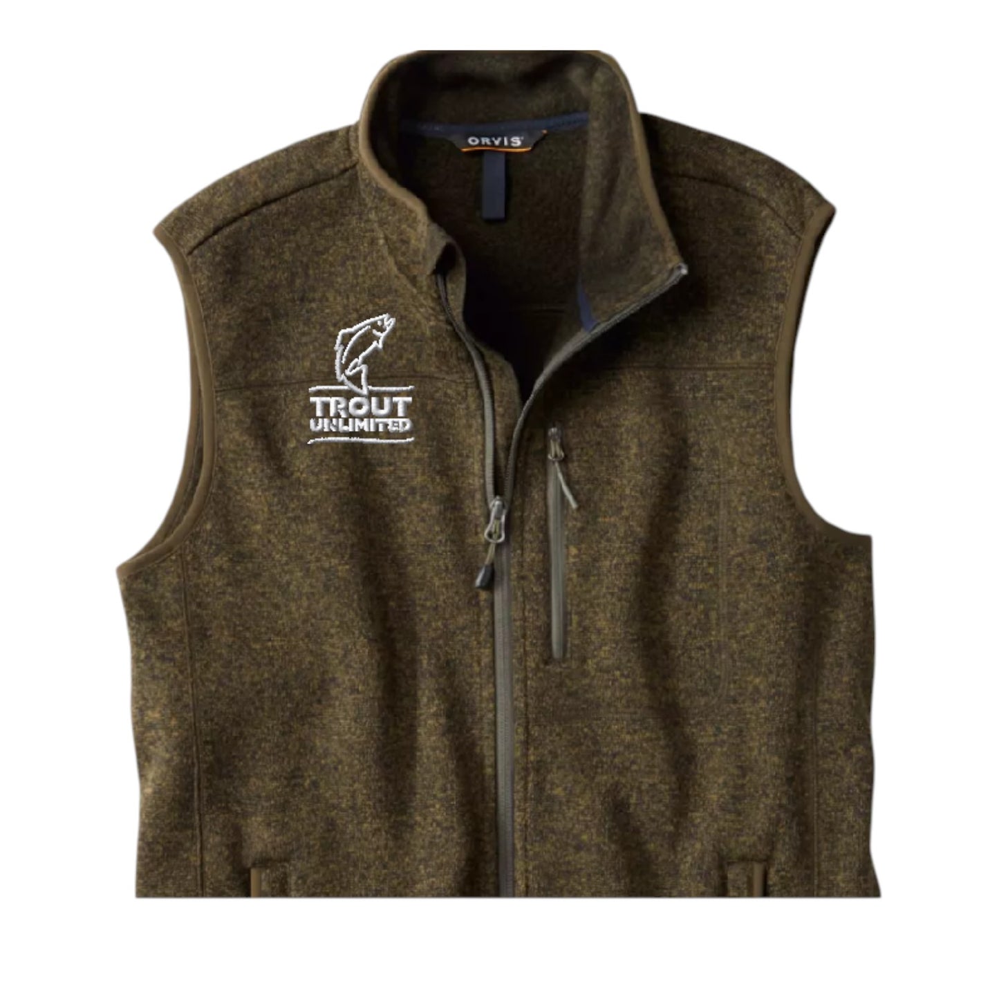 Orvis Men's R65 Sweater Vest w/ TU Logo