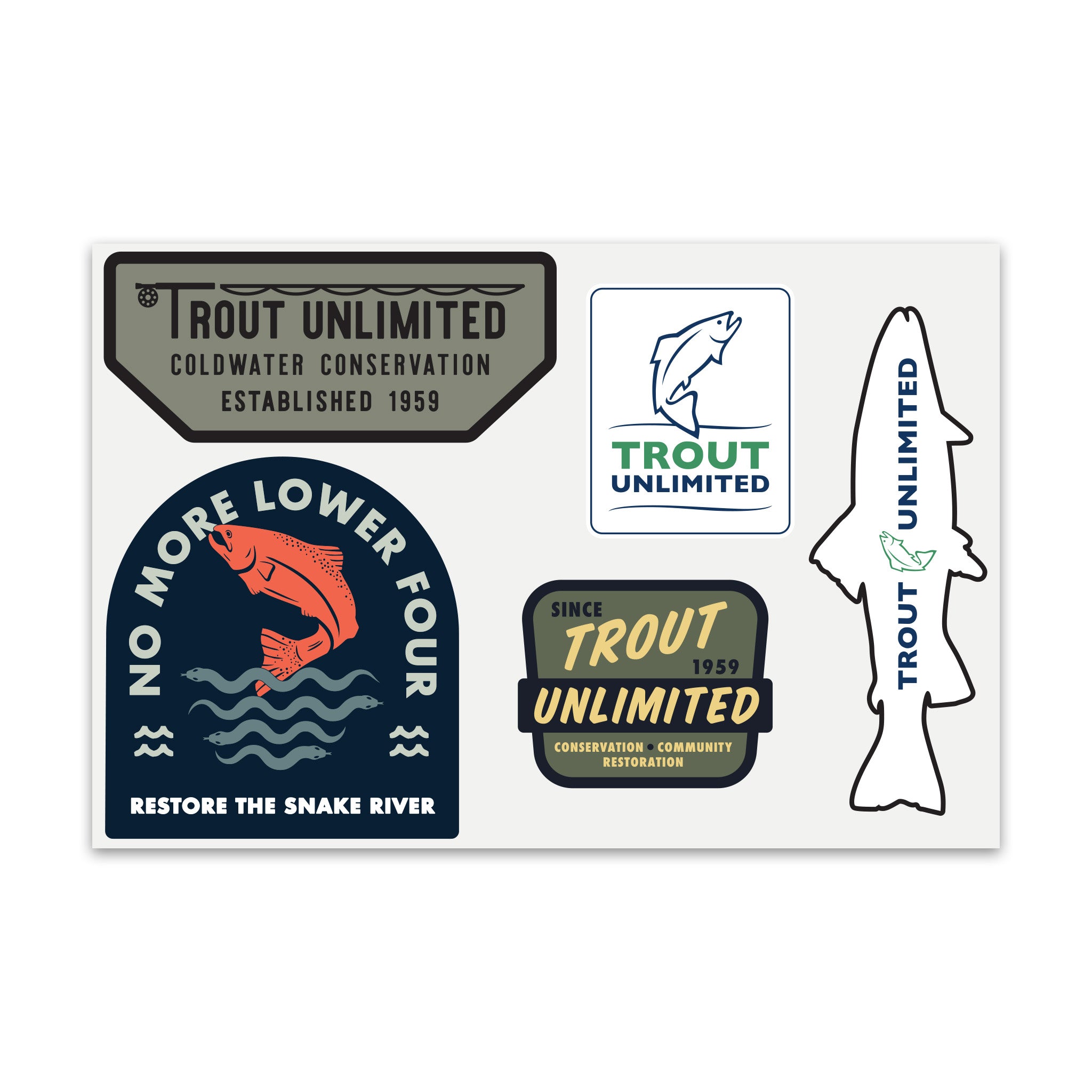 TU Sticker Multipack – Trout Unlimited