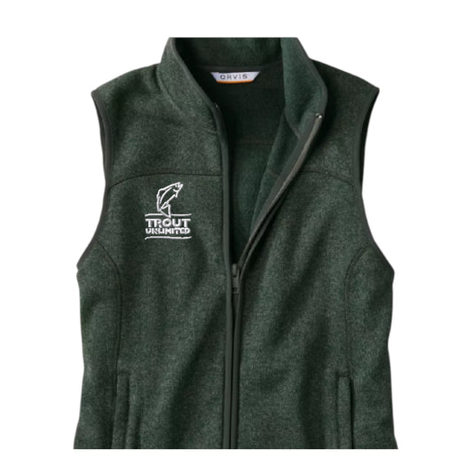 Orvis Women's R65 Sweater Vest w/ TU Logo