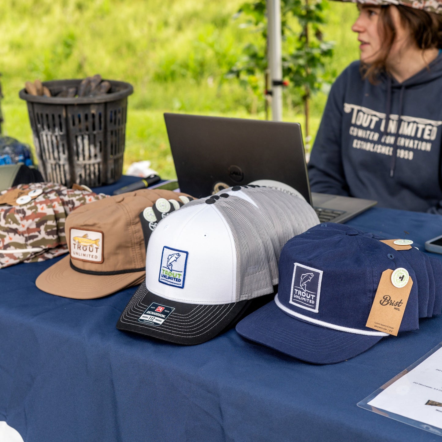 TU Classic Trucker Hat - White/Black