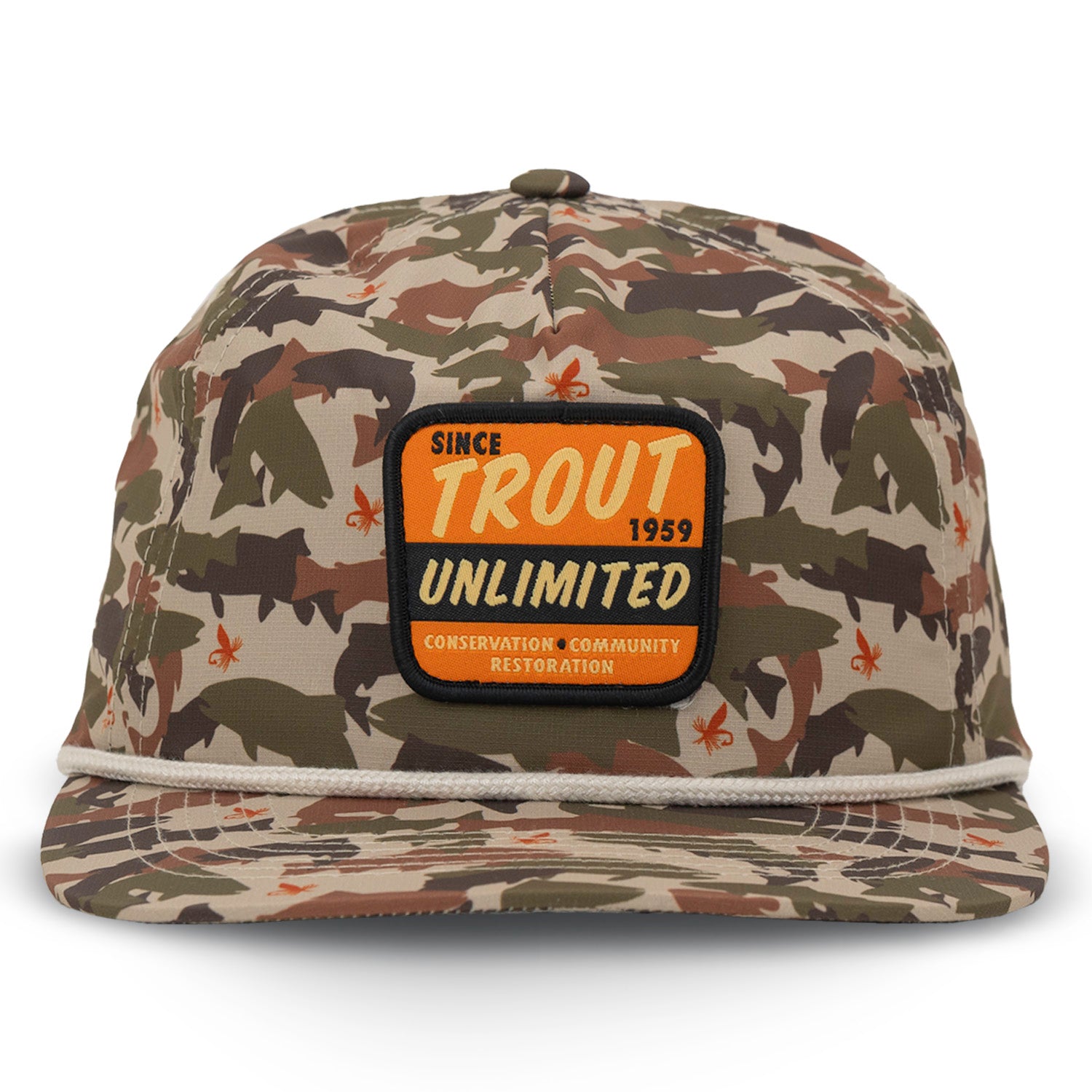 TU Fish Camo Park Style Hat - Trout Unlimited