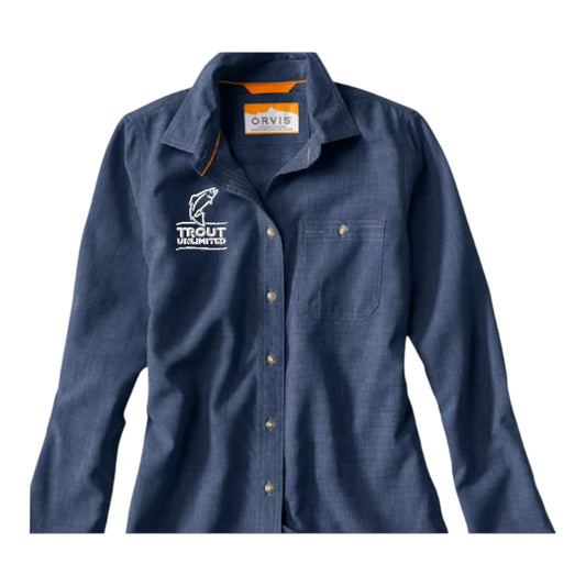 Orvis Women's Tech Chambray w/ TU Logo